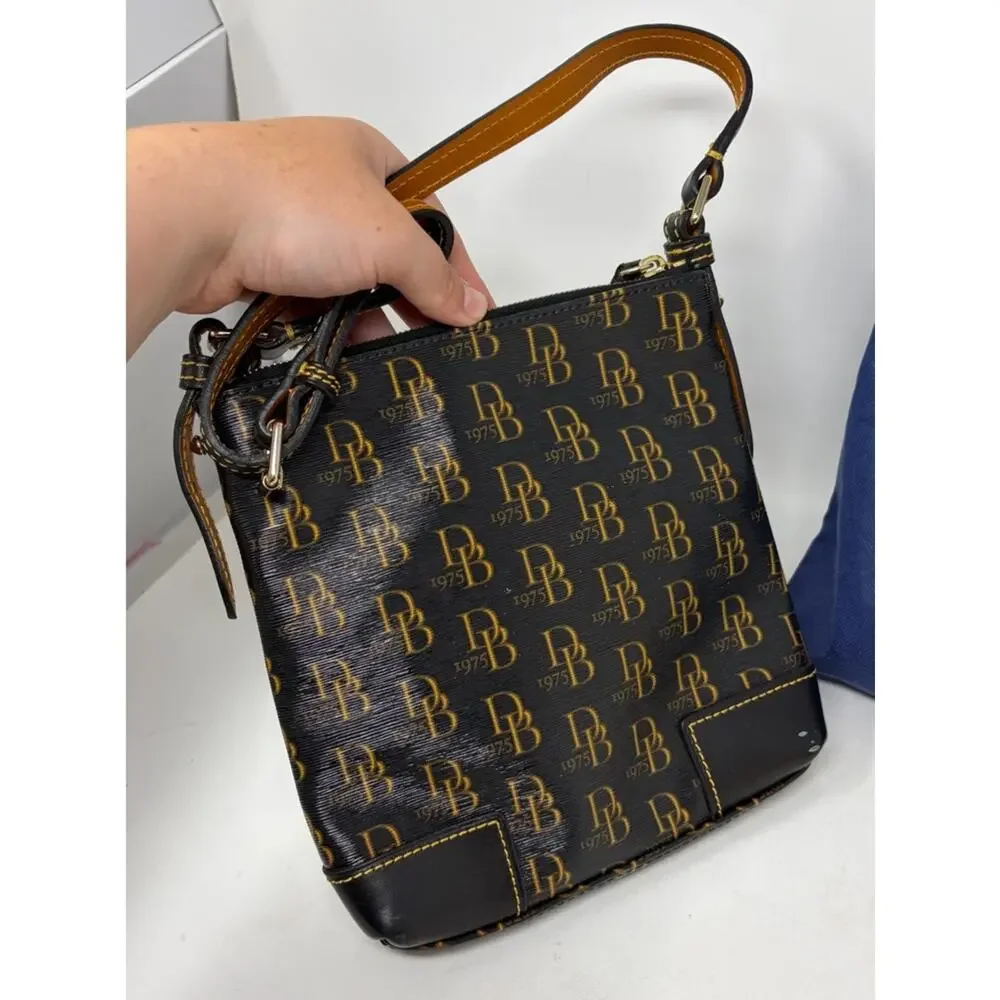 Dooney & Bourke 1975 Signature Letter Carrier Shoulder Bag